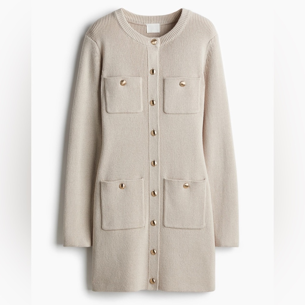 H&M Pocket-Front Knit Dress